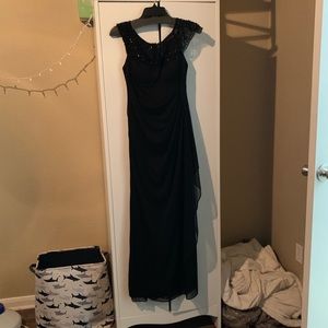 Petite Black prom dress
